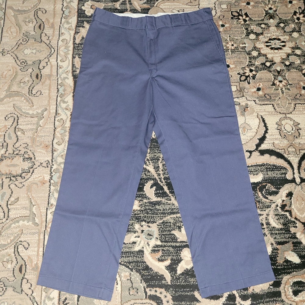 LIKE NEW Men's 38x30 "Dickies" 874 Original Fit Flat Front Navy Blue Pants